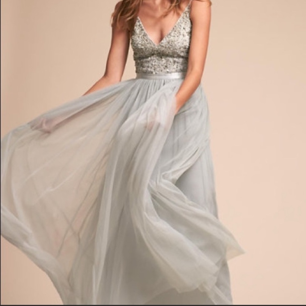 BHLDN Avery Fog Dress SIZE 4 SOLD OUT